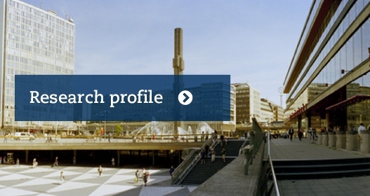 Our research profile. Sergels torg. Photo: Panoramic Images/Universal Images Group Rights 